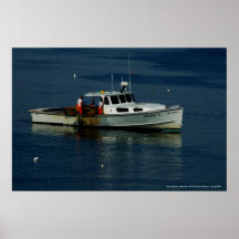 Lobsterman du Maine d'affiche - point de Kittery, 