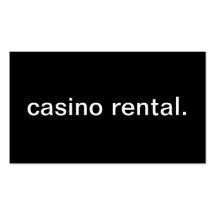 Location de casino carte de visite