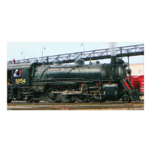 Locomotive à vapeur 3254 cartes de vœux avec photo