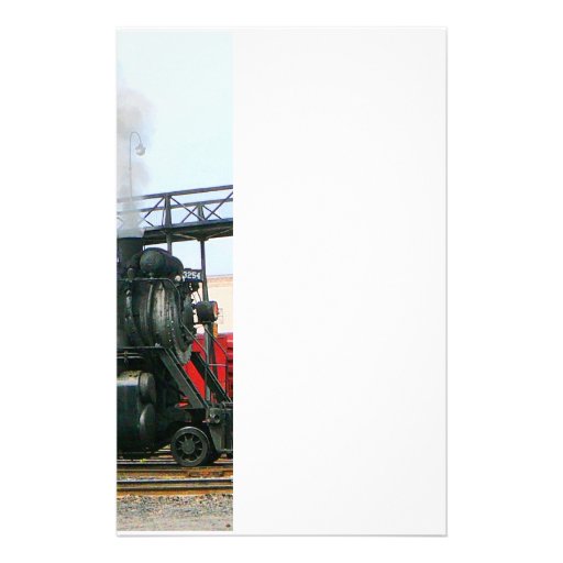 Locomotive à vapeur 3254 papier à lettre customisable