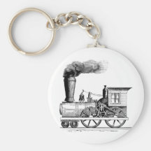 Locomotive à vapeur ancienne porte-clés