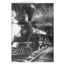 Locomotive à vapeur de chemin de fer de Baltimore  Cartes De Vœux