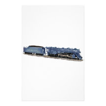 Locomotive à vapeur modèle motifs pour papier à lettre