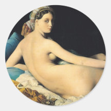 L'Odalisque grand Jean 1814 Auguste Dominique Autocollant