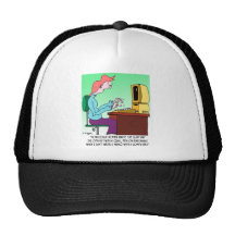 L'odyssée écrite sur un ordinateur casquettes