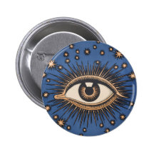 L'oeil céleste vintage tient le premier rôle la lu badges avec agrafe