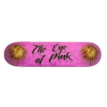 L'oeil de la planche à roulettes rose
