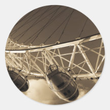 L'oeil de Londres Autocollant Rond