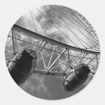 L'oeil de Londres Autocollants Ronds