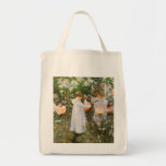L'oeillet, lis, lis, s'est levé, art victorien de  sac de toile