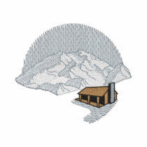 Loge de montagne polos brodés