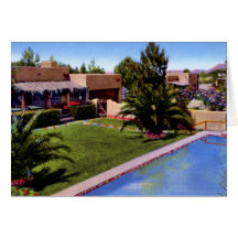 Loge de Tucson Arizona sur la station de vacances  Cartes De Vœux