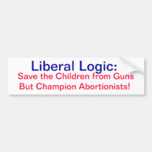 Logique libérale ; Sauvez les enfants des armes à  Adhésif Pour Voiture