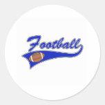 logo bleu du football adhésifs