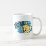 Logo bleu et jaune de Tom tasses