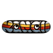 Logo d'arc-en-ciel de Kawaii Plateaux De Skateboards Customisés