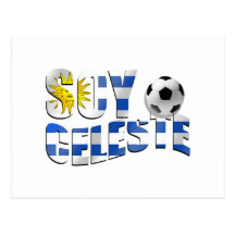 Logo de ballon de football de football de drapeau  carte postale