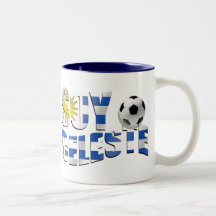 Logo de ballon de football de football de drapeau  mug