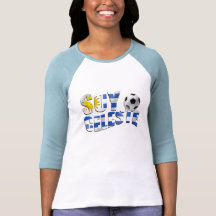 Logo de ballon de football de football de drapeau  t-shirt