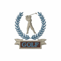 Logo de bannière de golf polos