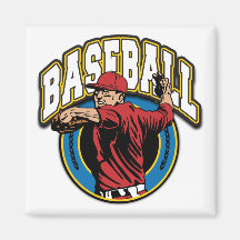 Logo de base-ball aimant pour réfrigérateur