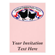 Logo de club d'Orpington Cartons D'invitation Personnalisés