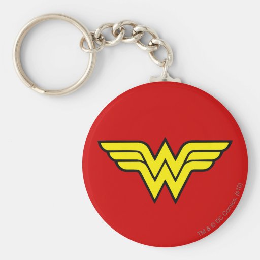 Logo de femme de merveille porte-clefs