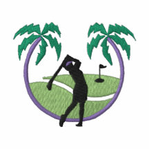 Logo de golf de femme