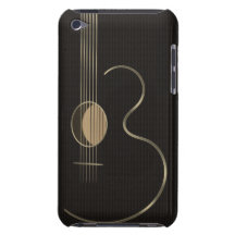 Logo de guitare acoustique étuis barely there iPod