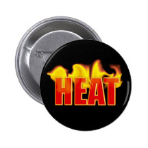 Logo de la chaleur avec l'étiquette brûlante de no badges avec agrafe