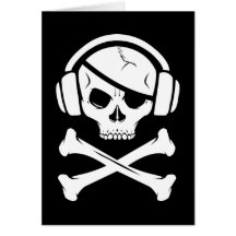 Logo de la piraterie anti-RIAA de pirate de musiqu Cartes
