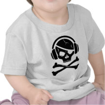 Logo de la piraterie anti-RIAA de pirate de musiqu T-shirts