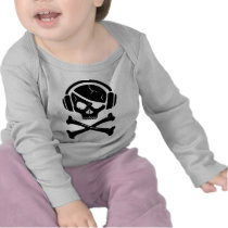Logo de la piraterie anti-RIAA de pirate de musiqu t-shirts