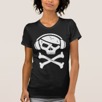 Logo de la piraterie anti-RIAA de pirate de musiqu t-shirts