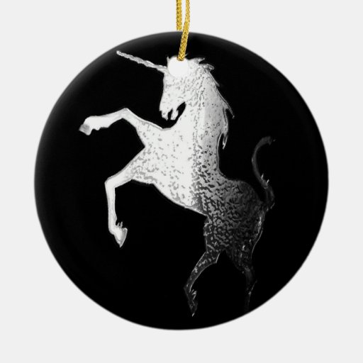logo de licorne, scintillement décorations de noël