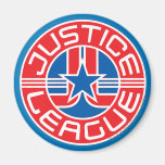 Logo de ligue de justice aimant pour réfrigérateur