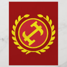 Logo de maçon en pierre prospectus en couleur
