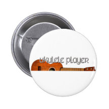 Logo de magazine de joueur d'ukulélé pin's avec agrafe