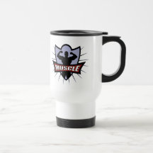 Logo de muscle de culturiste mugs à café