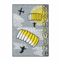 Logo de parachutiste polos brodés