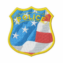 Logo de police polos brodés