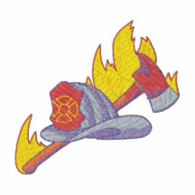 Logo de sapeur-pompier polo brodé