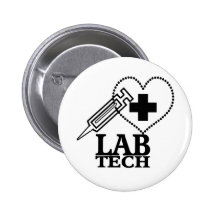 LOGO DE SERINGUE DE COEUR DE TECH DE LABORATOIRE - PIN'S