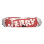 Logo de silhouette de Jerry planches à roulettes