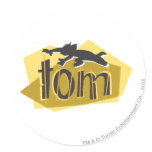 Logo de silhouette de Tom autocollants