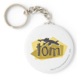 Logo de silhouette de Tom porte-clés