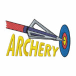 Logo de tir à l'arc sweatshirt à capuche brodé