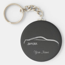 Logo de traçage de Nissan 350Z avec la fibre de ca Porte-clefs