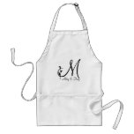 Logo de tulipe de do-it-yourself avec le monogramm tabliers
