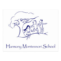 Logo de voie HMP de bleu marine Cartes Postales